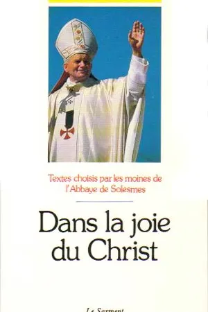 Dans la joie du Christ